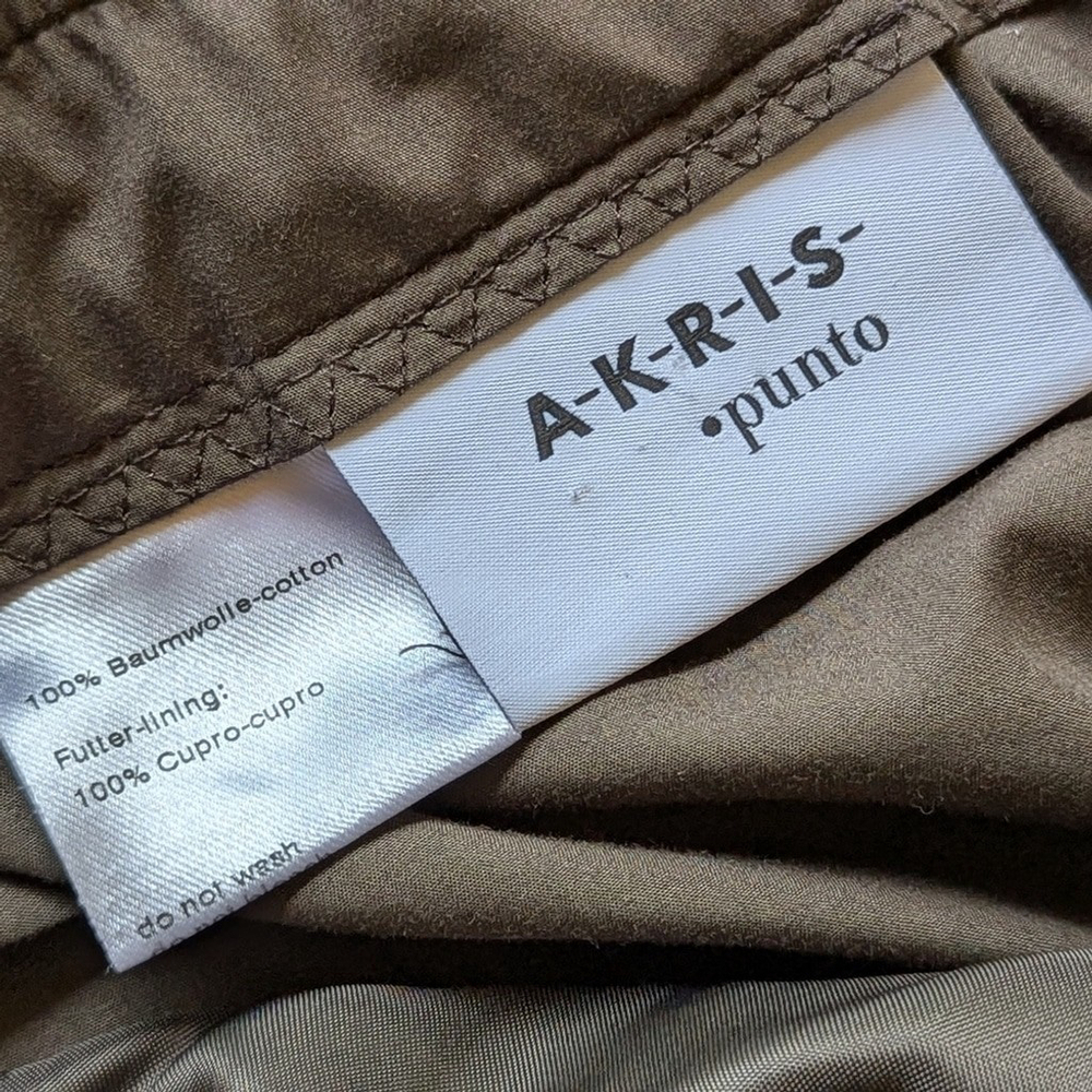 Akris Punto Olive Pull-On Crop Pants Size 8 - Picture 5 of 14